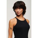 Superdry - Rib Racer-jurk - Geribd - Laag Uitgesneden Hals - Minilengte
