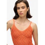 Superdry - Gehaakte Cami Mini-jurk - Dames - Jurken