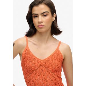 Superdry - Gehaakte Cami Mini-jurk - Dames - Jurken