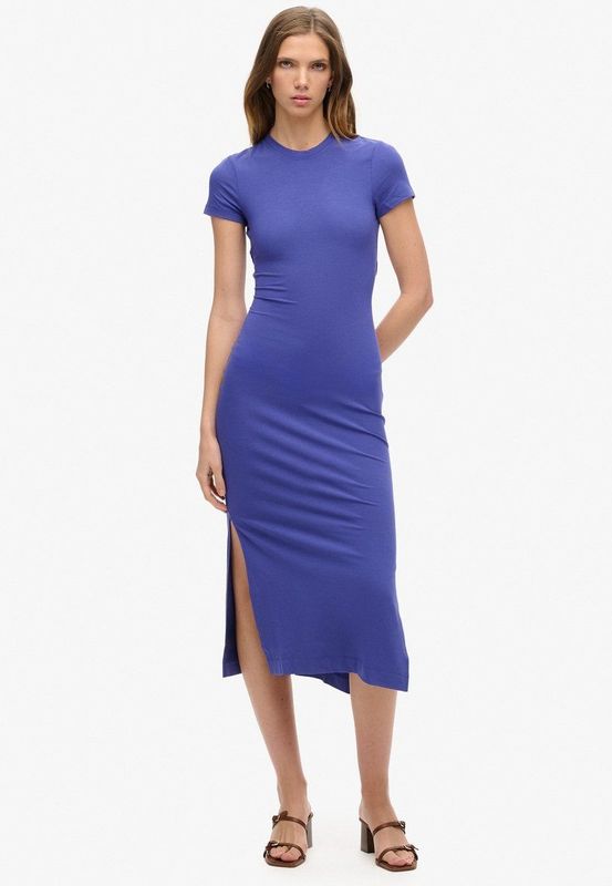 Superdry - W8011613a - Midi-jurk - Korte Mouwen
