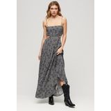 Superdry - Sheered Back - Lange Jurk - Harriot Brown Print