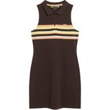 Superdry - W8011638a - Mouwloze Korte Jurk - Zwart - 100% Biologisch Katoen