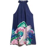 Superdry - Korte Mouwloze Jurk - Bedrukt - Mini - Relaxed Fit