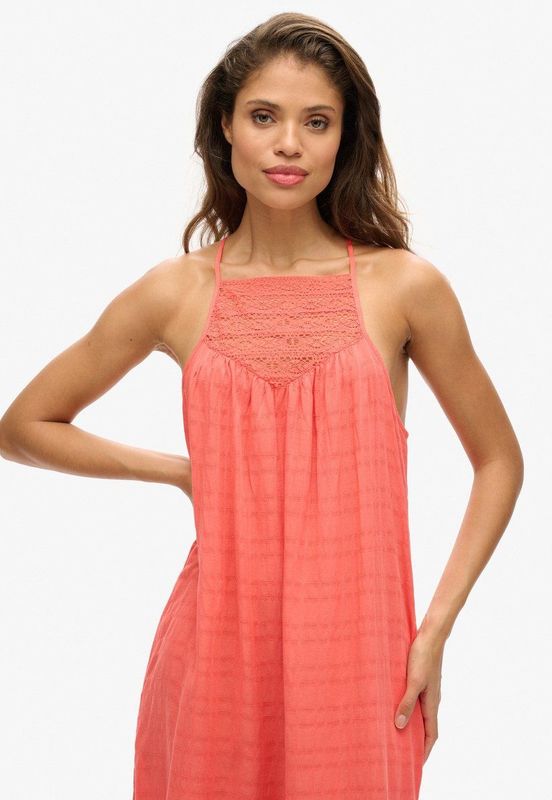 Superdry - Lange Kanten Halterjurk - Dames