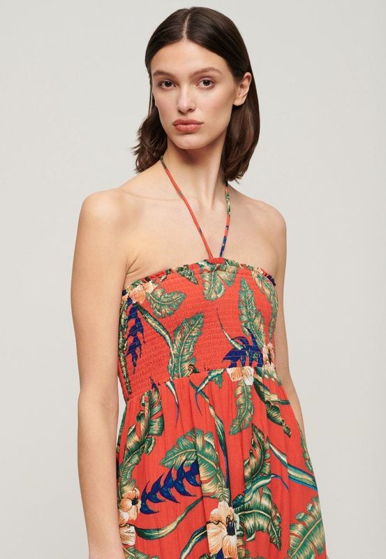 Superdry - Smocked Midi - Strandjurk - Slim Fit