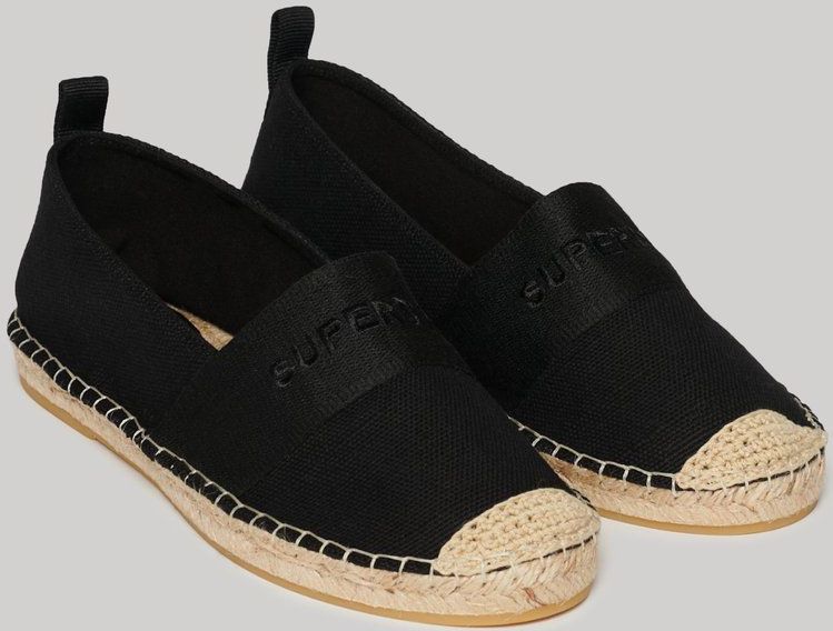 Superdry - WF110289A - Espadrilles - Zwart - Stof - Casual