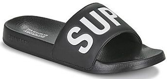 Superdry - Core Vegan Pool Slippers - Zwart - Vegan Materialen