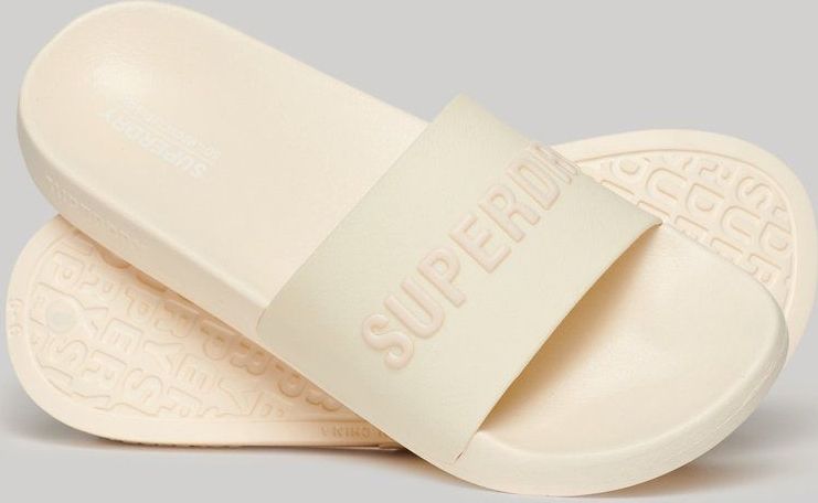 Superdry - Logo Vegan Pool Slippers - Zwart - Kunststof