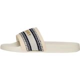 Superdry - Webbing Vegan Pool Slippers - Beige - Vegan - Gewatteerde Riem