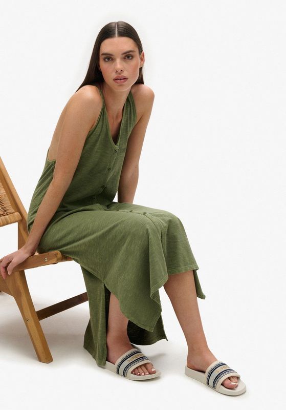 Superdry - Webbing Vegan Pool Slippers - Beige - Vegan - Gewatteerde Riem