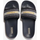 Superdry - Webbing Vegan Pool Slippers - Beige - Vegan - Gewatteerde Riem