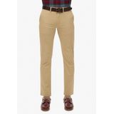 Superdry - Slimfit stretch chinobroek met taps toelopende pijpen - Heren - Broeken