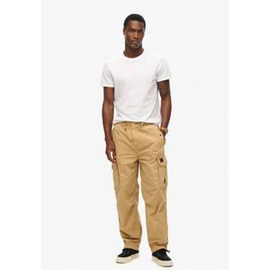 Superdry - Baggy Broeken - Groen - Katoen - Elastische Tailleband