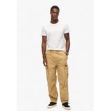 Superdryvoor mannen. M7011133A Parachute baggy broek zwart (32/32), Casual, Katoen