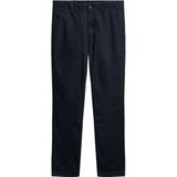 Superdryvoor mannen. M7011135A Internationale marine chino broek (30/30), Casual, Katoen, Marineblauw