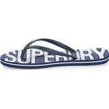 Superdry - Vintage Vegan Slippers - Blauw - Rubberen Voetband