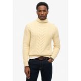 Superdry - M6110583A - Gebreide Trui - Geel - Lange Mouwen