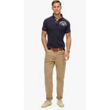 Superdry - M1110396A Vintage Athletic - Polo - Marineblauw - Katoen - Korte Mouwen