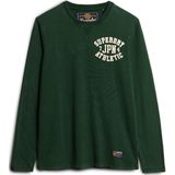 Superdry - M6010835A - T-shirt - Grijs - Lange Mouwen - Casual - Katoen