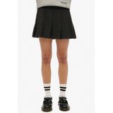 Superdry - W7210331A - Plooirok - Grijs - Viscose - Geplooid Ontwerp