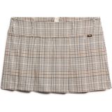 Superdry - W7210331A - Plooirok - Beige - Polyester - Geplooid Ontwerp