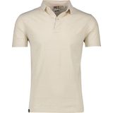Superdry Poloshirt Textured Jersey Polo M1110397a White Sand Mannen