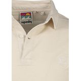 Superdry Poloshirt Textured Jersey Polo M1110397a White Sand Mannen
