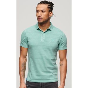 Superdry polo shirt textured jersey mint groen