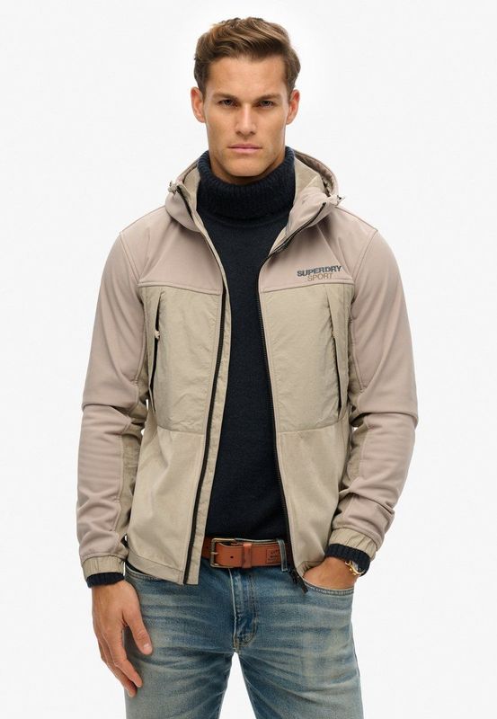 Superdry - Hybrid Trekker Jas - Zwart - Waterafstotend Materiaal