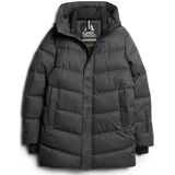 Superdry - M5011980A - Gewatteerd Jack - Grijs - Gerecycled Polyester, Duurzaam
