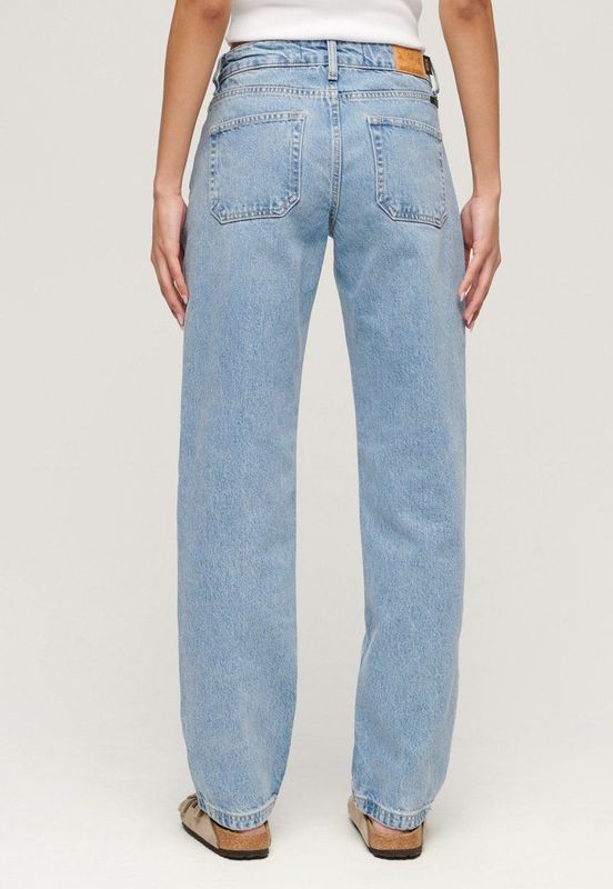 Superdry - Damesjeans - Blauw - 100% Katoen
