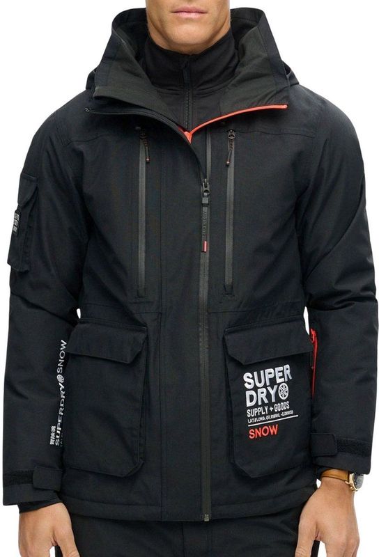 Superdry - MS110178A - Ski-jas - Zwart - Ultimate Rescue - Gerecycled Polyester - Duurzaam