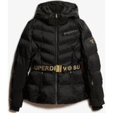 Superdry - Luxe Puffer Jacket - Zwart - Ademend - Slim Fit