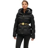 Superdry - Luxe Puffer Jacket - Zwart - Ademend - Slim Fit