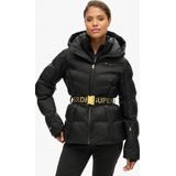 Superdry - Luxe Puffer Jacket - Zwart - Ademend - Slim Fit