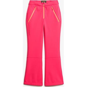 Superdry SKI SOFTSHELL SLIM TROUSERS Dames Wintersportbroek - HYPER FIRE PINK