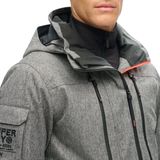 Superdryvoor mannen. MS110176A Ski-jas Peak Rescue bruin (XL), Sportief, Sneeuw, Elastaan, Duurzaam