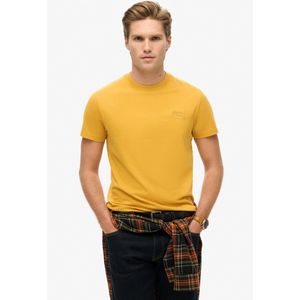 Superdry - Essential Logo - T-shirt - Geel - Korte Mouwen