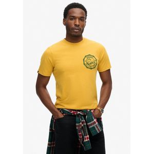 Superdry - Outdoor Graphic T-shirt - Geel - Korte Mouwen