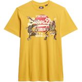 Superdry - Tokyo Vl Graphic T-shirt - Geel - Katoen