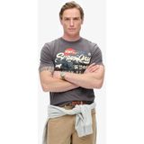 Superdry - Shirt 'Tokyo' - Donkergrijs - T-shirt