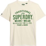 Superdry - M1011994A - T-shirt - Wit - Katoen - Korte Mouwen