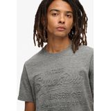 Superdry - Embossed Vl Graphic T-shirt - Zwart - Katoen