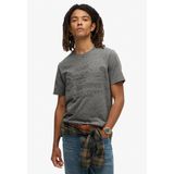 Superdry - Embossed Vl Graphic T-shirt - Zwart - Katoen