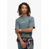 Superdry Micro Logo Graphic Loose T-shirt Met Korte Mouwen Grijs L Man