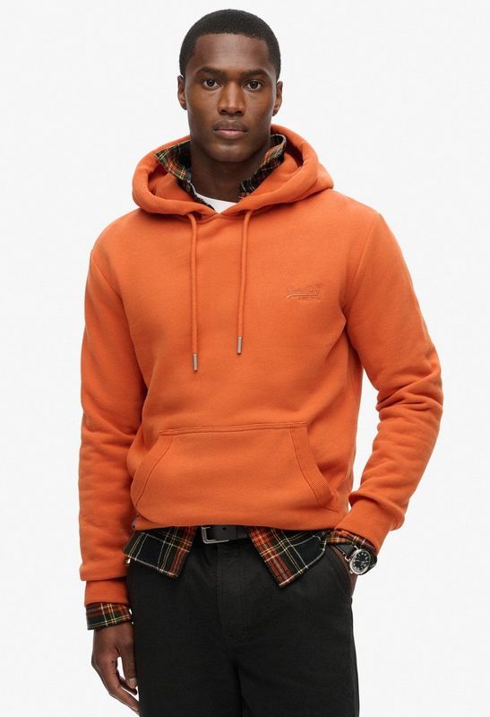 Superdry Essential Logo Hoodie Oranje Man