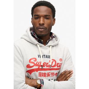 Superdry - Duo Vintage Logo - Hoodie - Zwart - Katoen