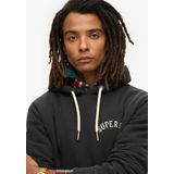 Superdryvoor mannen. M2013689A Tattoo grafisch sweatshirt zwart (S), Casual, Katoen, Duurzaam