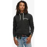 Superdryvoor mannen. M2013689A Tattoo grafisch sweatshirt zwart (S), Casual, Katoen, Duurzaam