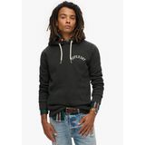 Superdryvoor mannen. M2013689A Tattoo grafisch sweatshirt zwart (S), Casual, Katoen, Duurzaam